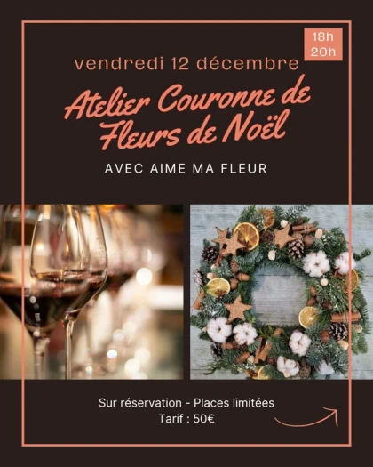 Atelier Couronne de Noël - Vignerons Indépendants