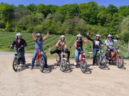 Juranmob, circuit en mobylette Peugeot 103 - Vignerons Indépendants