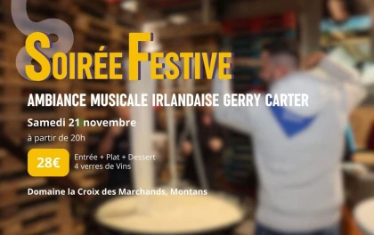 Soirée Festive Samedi 21/11/26 - Vignerons Indépendants