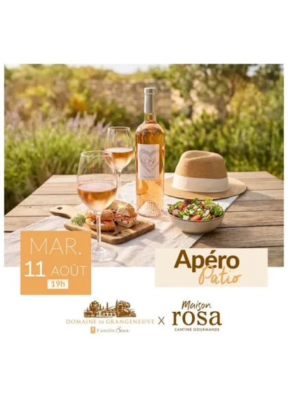 Apéro Patio chez Grangeneuve x Maison Rosa 11 août - Vignerons Indépendants