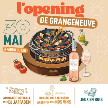 Opening samedi 30 mai 12h - Vignerons Indépendants