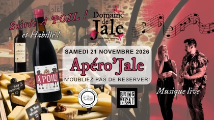 Soirée A POIL ! Apéro'Jale Vin & Fromages 21 novembre 2026 - Vignerons Indépendants
