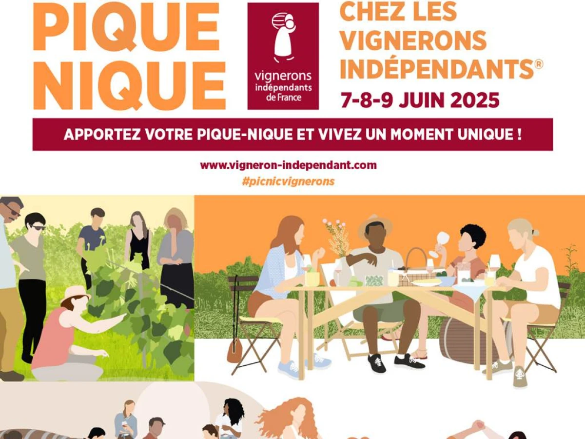 1/2 Journée - Pique Nique chez le Vigneron 7 , 8 et 9 Juin - Vignerons Indépendants