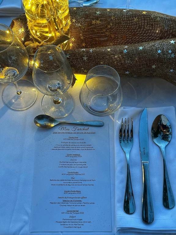 Dîner champêtre élégant et balade au clair de lune - Vignerons Indépendants