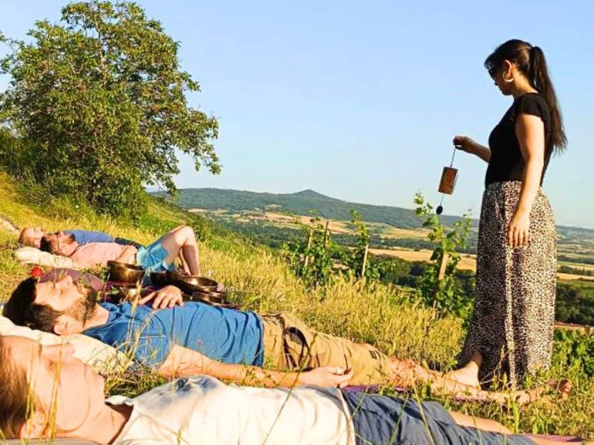 Méditation sonore dans les vignes avec dégustation - Vignerons Indépendants