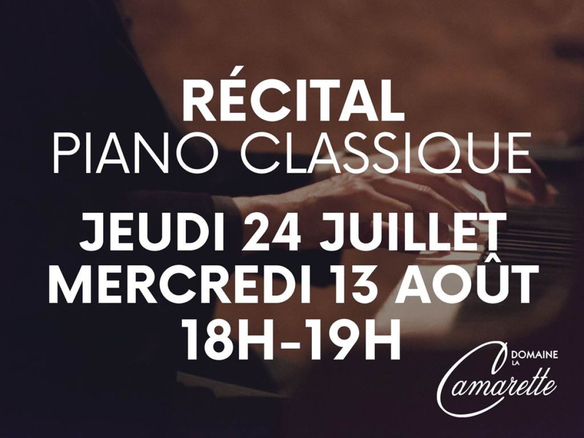 Récital Piano Classique - Vignerons Indépendants