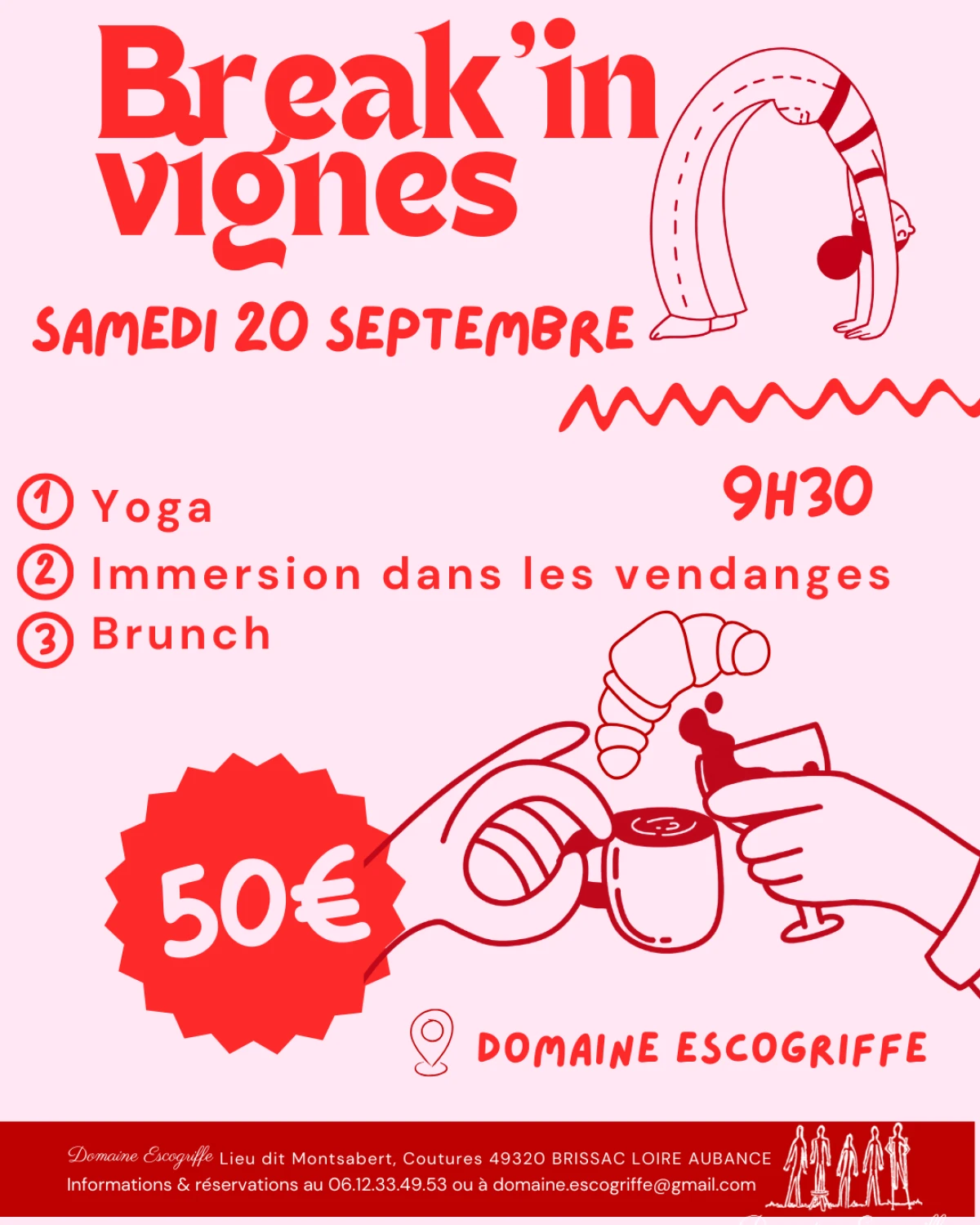 Samedi 20 Septembre - Matinée Break'in Vignes - 9h30 - Vignerons Indépendants