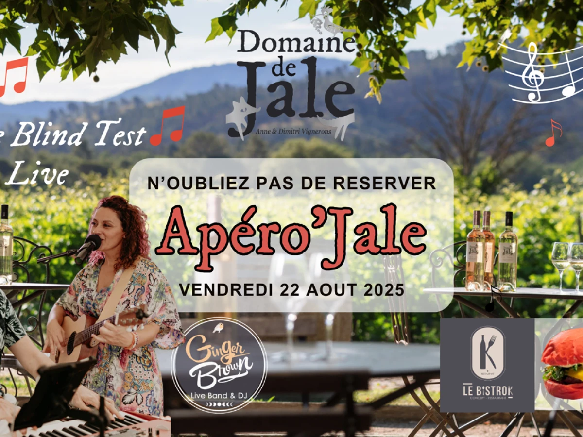 Soirée Apéro'Jale Vin, Burgers & Blind test Musical Live - 22 août 2025 - Vignerons Indépendants