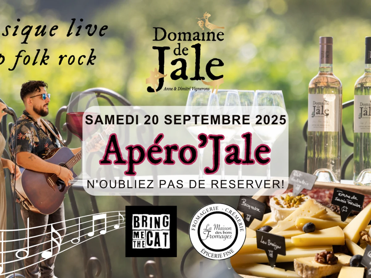 Soirée Apéro'Jale Vin & Fromages 20 septembre 2025 - Vignerons Indépendants